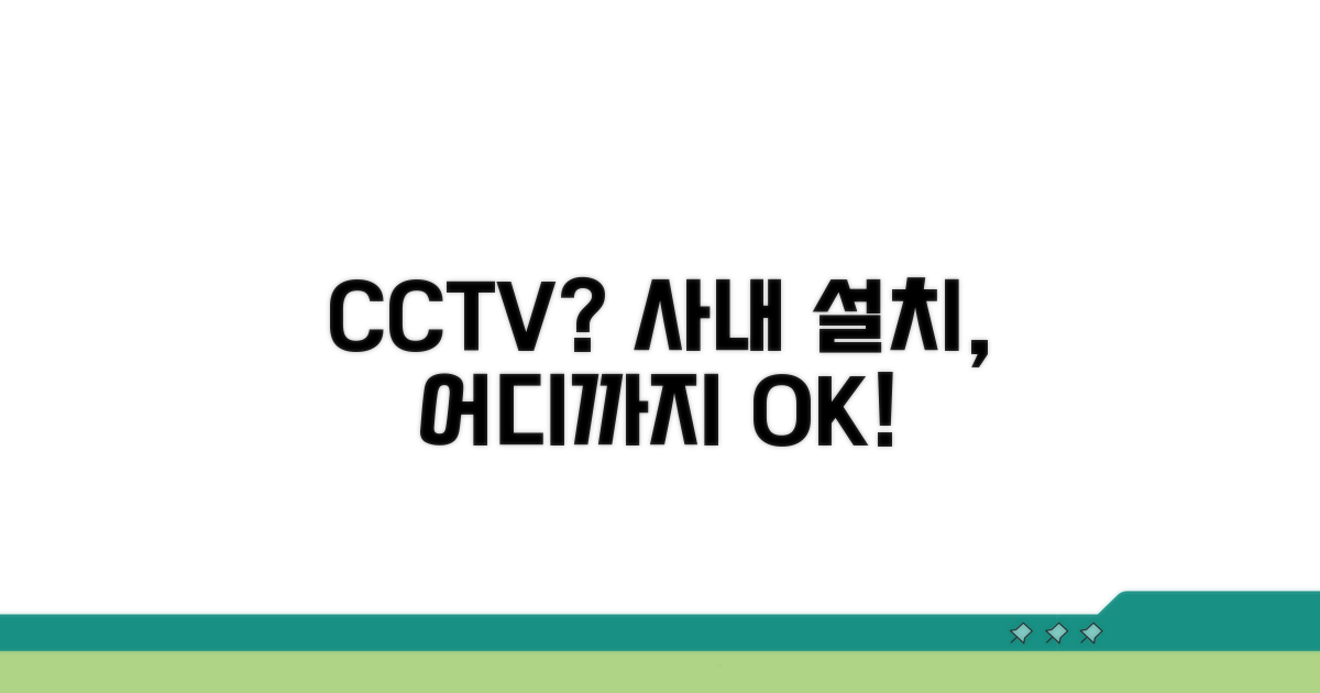 사내 CCTV 설치, 어디까지 괜찮을까?
