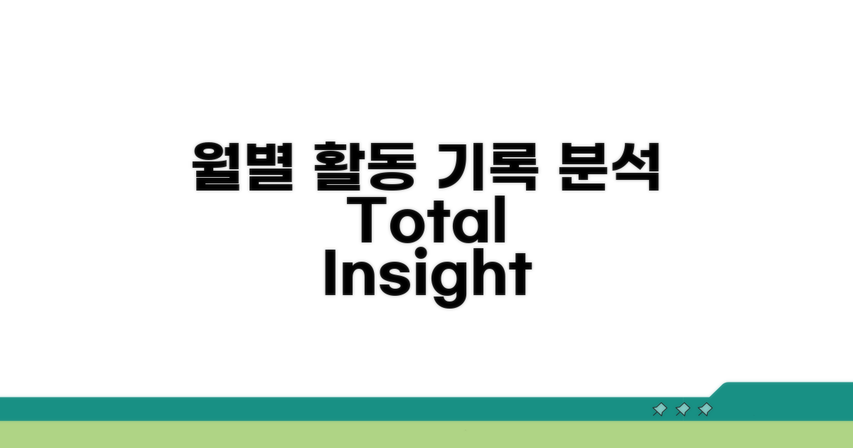 월별 활동 기록 상세 분석