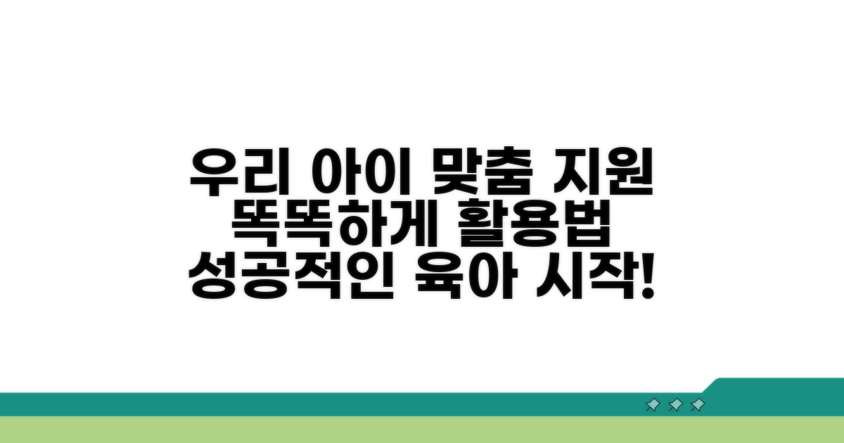 우리 아이 맞춤 지원 활용법