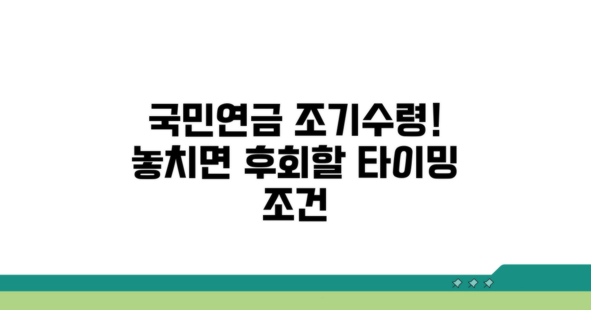 국민연금 조기수령 조건과 타이밍