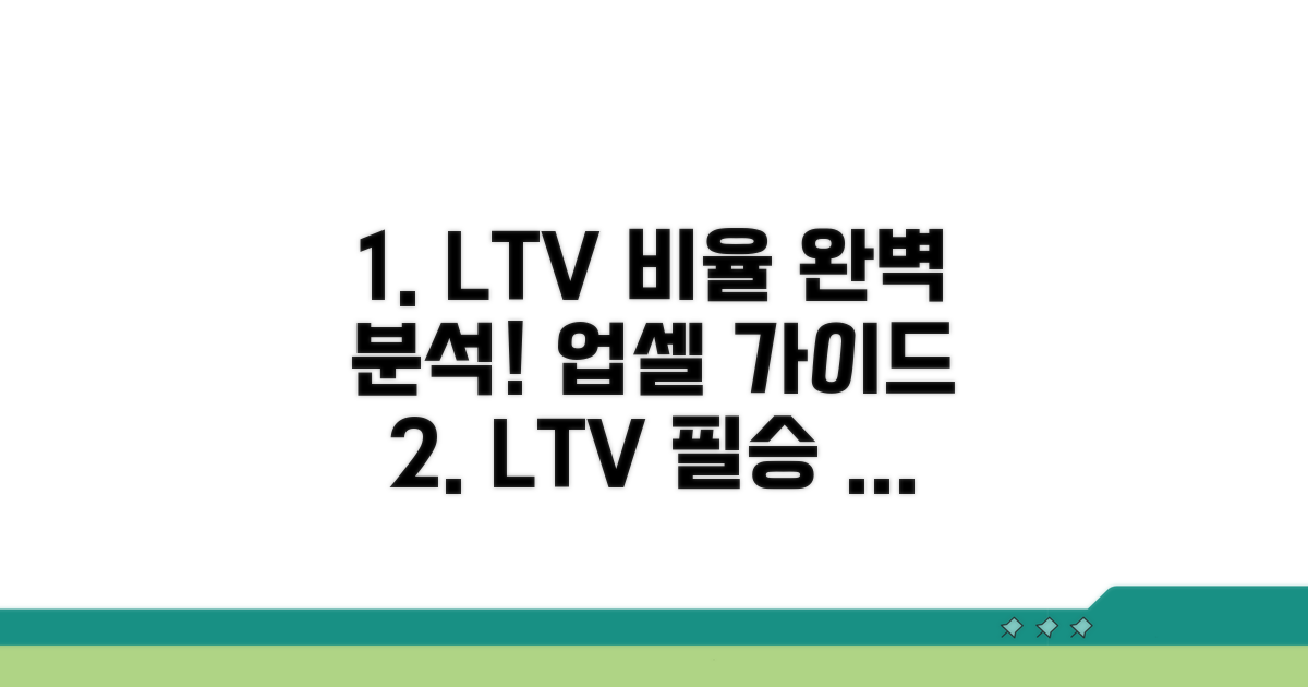 LTV 비율 계산 실전 가이드
