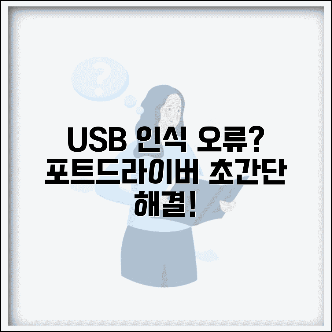 컴퓨터에서 USB 인식 안될때 | 포트 오류 + 드라이버 재설치