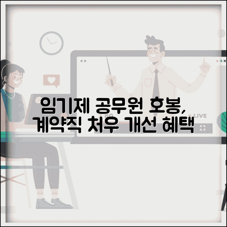 임기제 공무원 호봉 적용 | 계약직 공무원 호봉제 적용과 처우 개선