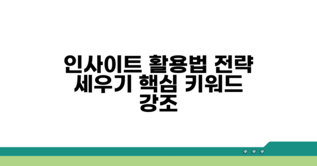 인사이트 활용법: 전략 세우기