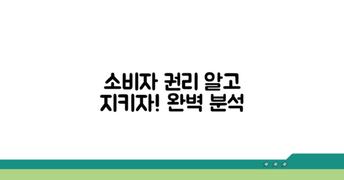 소비자 권리 보호 완전 분석
