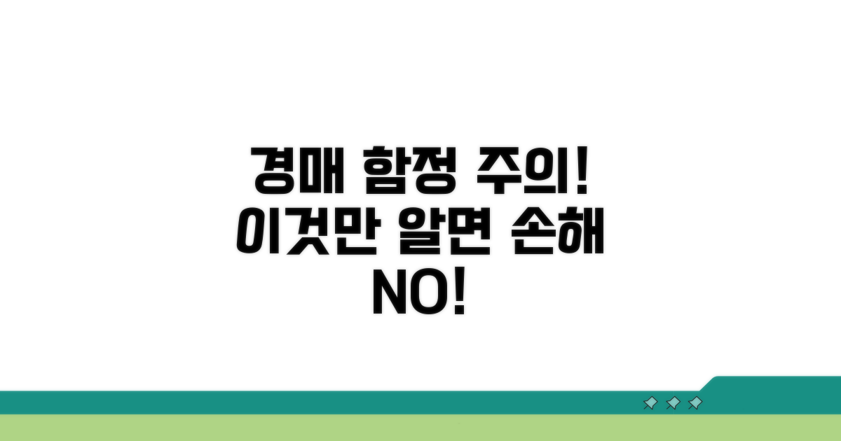 경매 참여 시 꼭 피해야 할 함정