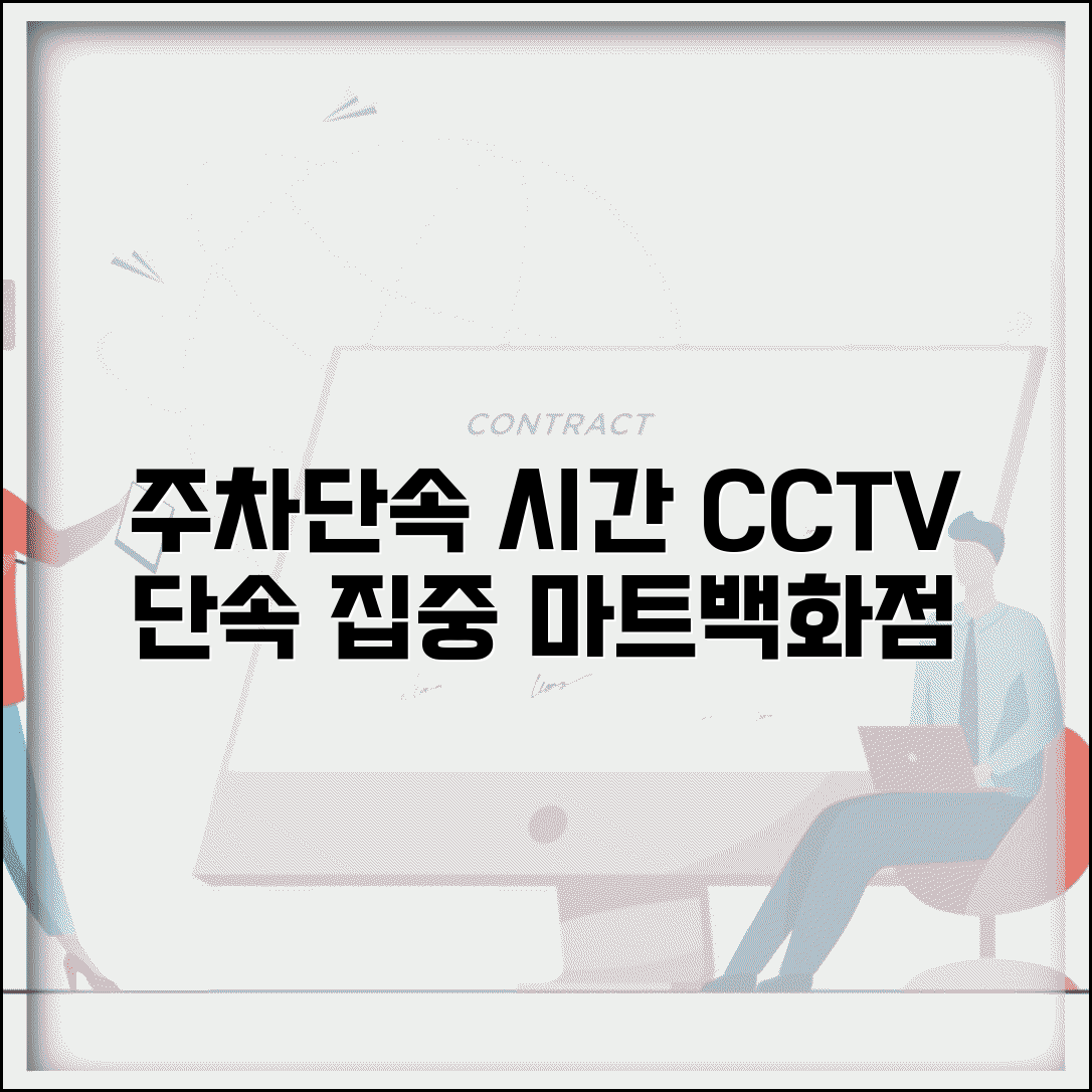 주차 카메라 단속시간 상업지역 | 백화점 마트 주변 주차위반 CCTV 단속 시간