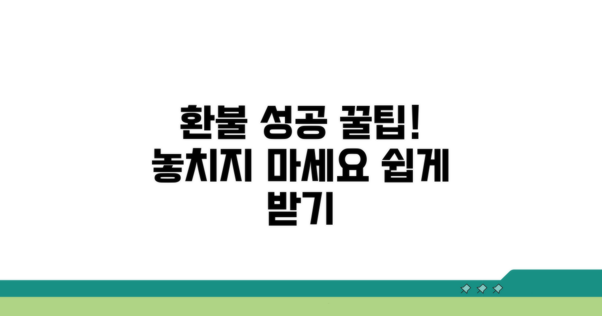 성공적인 환불 위한 팁