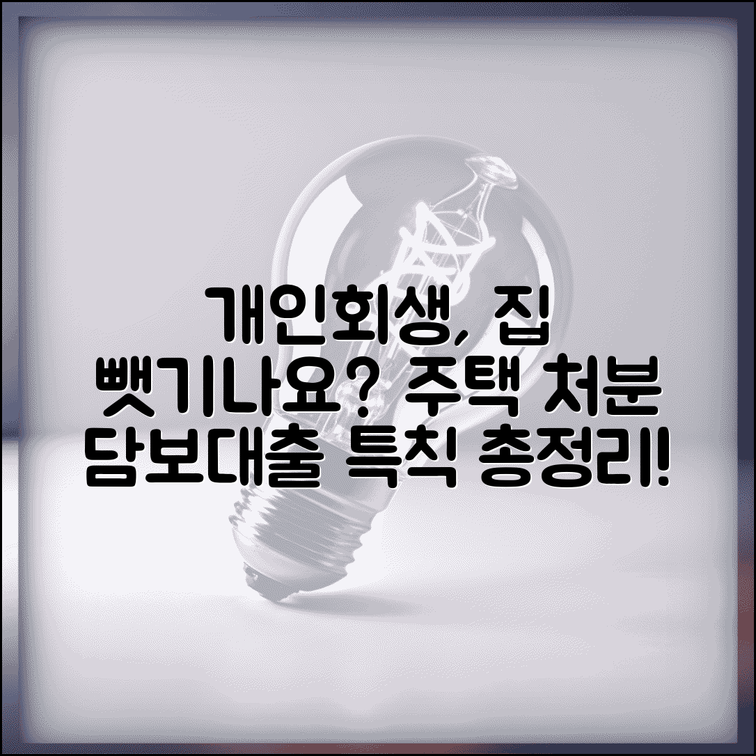 개인회생하면 집 뺏기나 | 개인회생 신청시 주택 처분과 주택담보대출 특칙