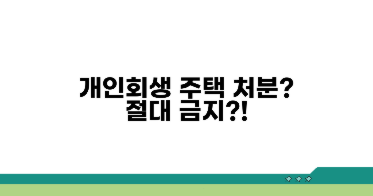 개인회생 시 주택 처분 여부