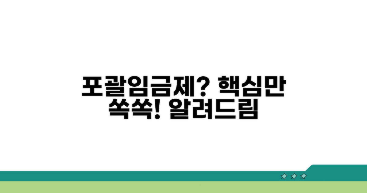 포괄임금제, 무엇이든 알려드림