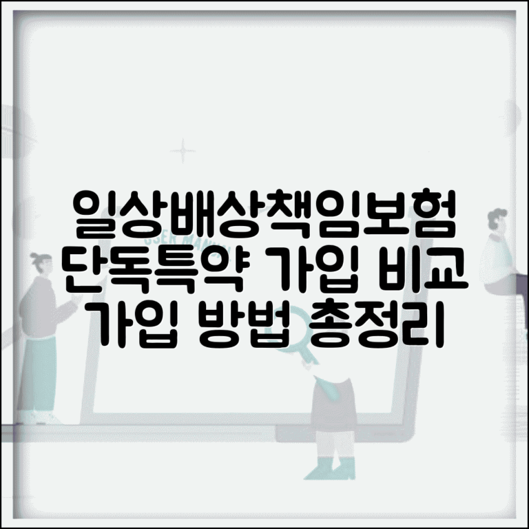 일상생활배상책임보험 가입 방법 | 단독 가입 또는 종합보험 특약 가입 방법과 비교 일상생활배상책임보험 가입 방법 | 단독 가입 또는 종합보험 특약 가입 방법과 비교