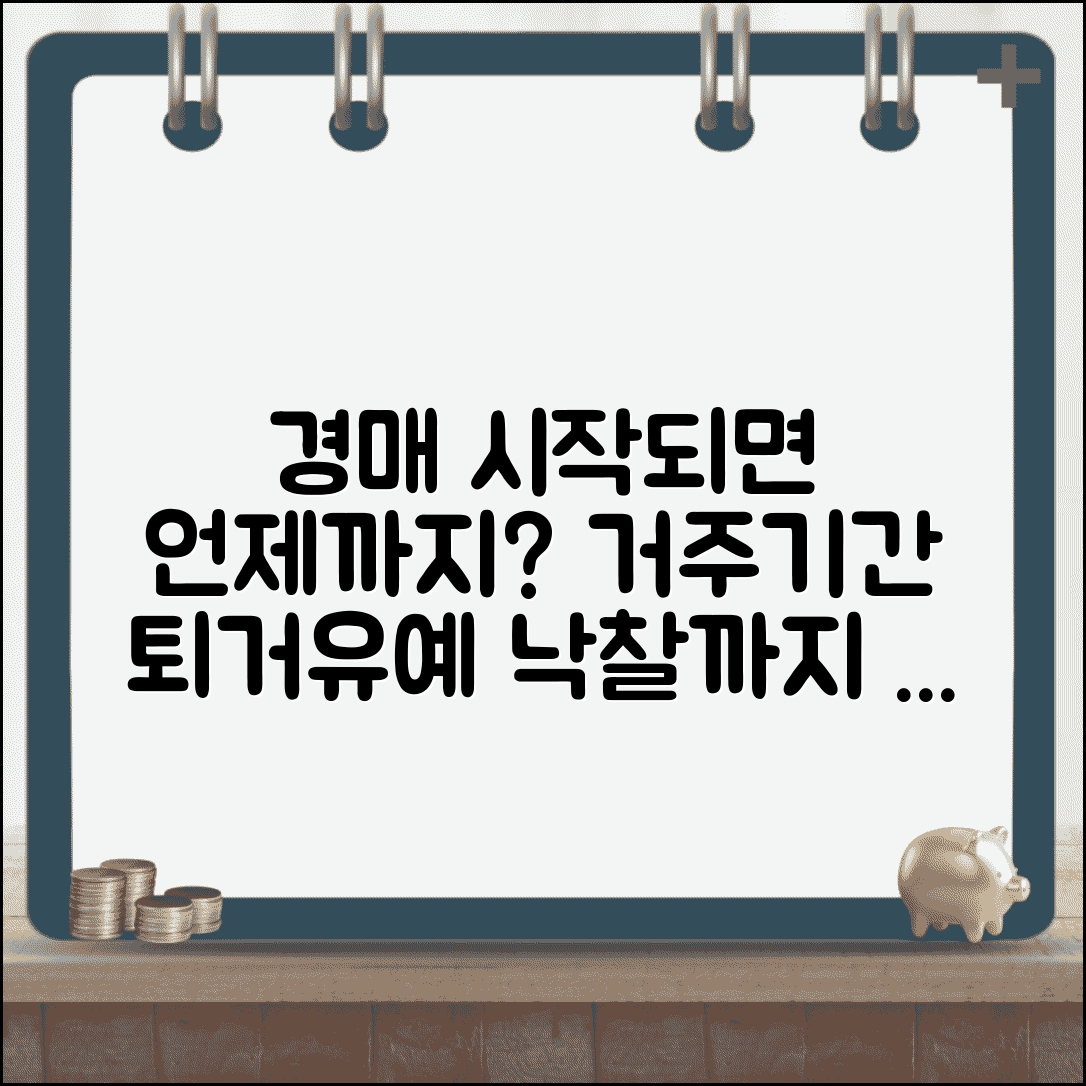 경매 시작되면 언제까지 사나 | 경매 개시부터 낙찰까지 거주 기간과 퇴거 유예