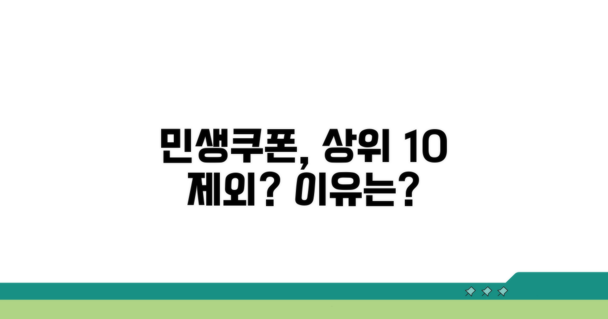 민생쿠폰, 상위 10% 제외 이유