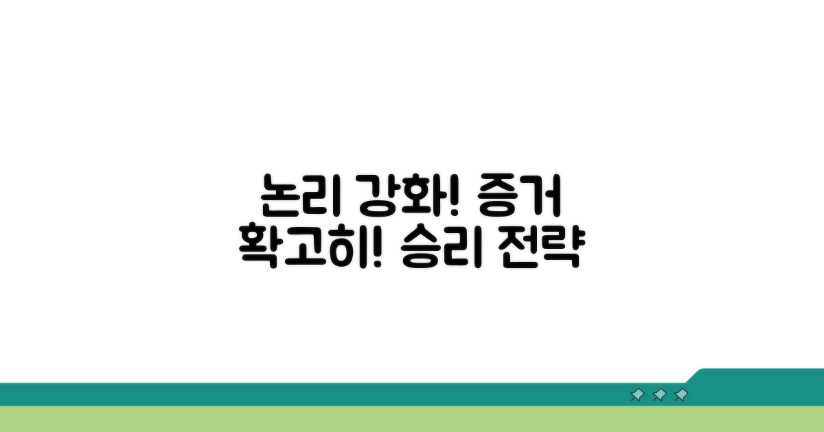논리 구성과 증거 자료 확보 방법