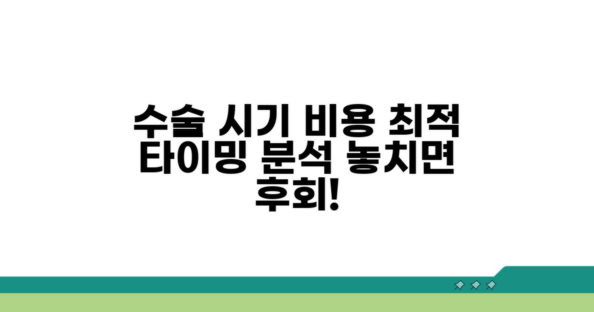 수술 적정 시기와 비용 비교 분석