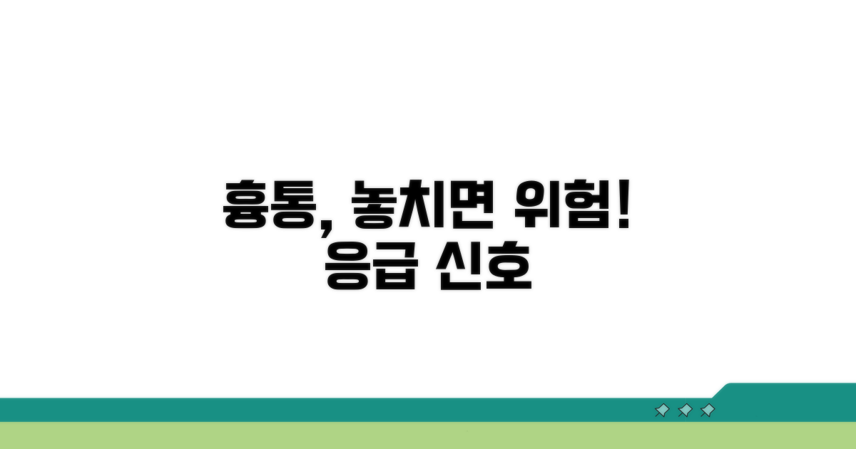 흉통, 방치하면 안 되는 증상