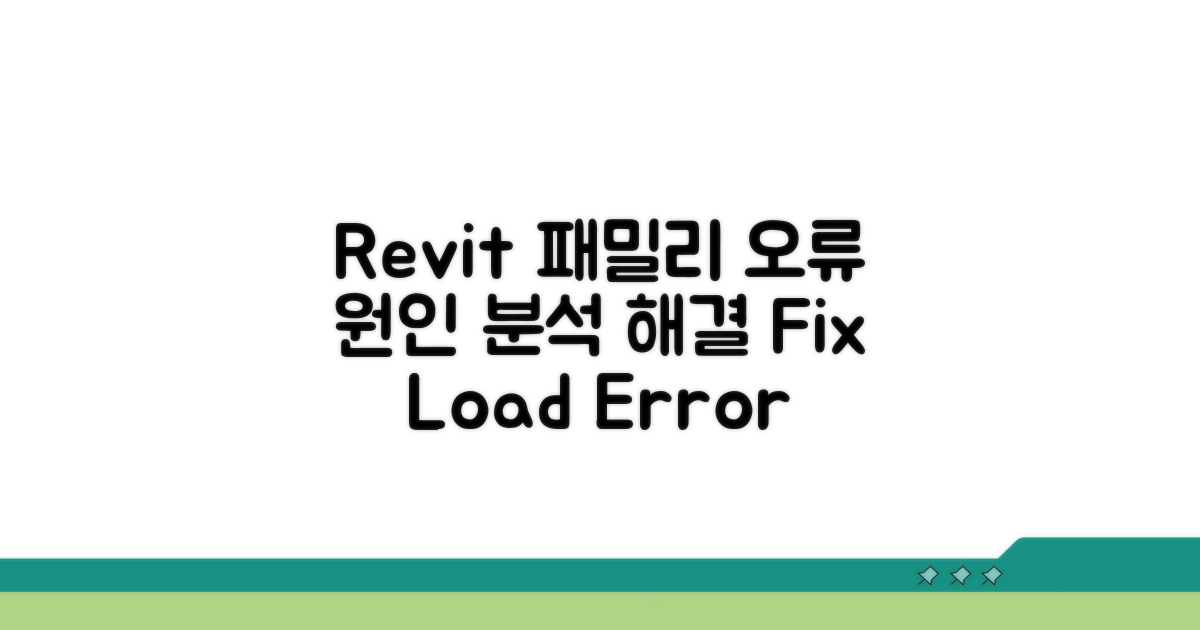 Revit 패밀리 로드 오류 원인 분석