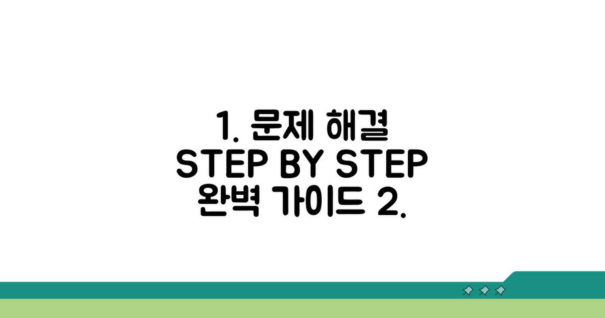 문제 해결을 위한 단계별 절차