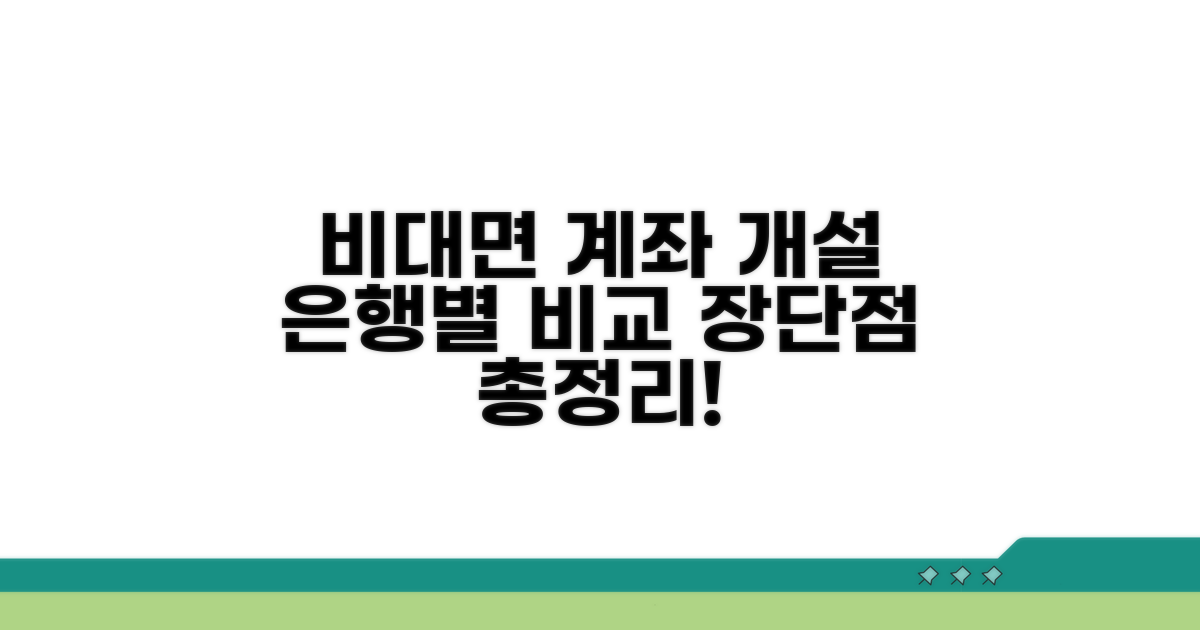 비대면 개설 방법과 은행별 장단점 비교