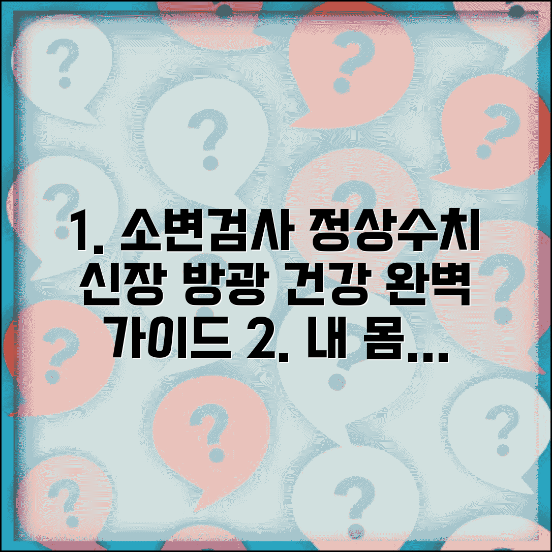 소변검사 정상수치표와 신장 방광 건강 체크법 완벽 가이드 총정리