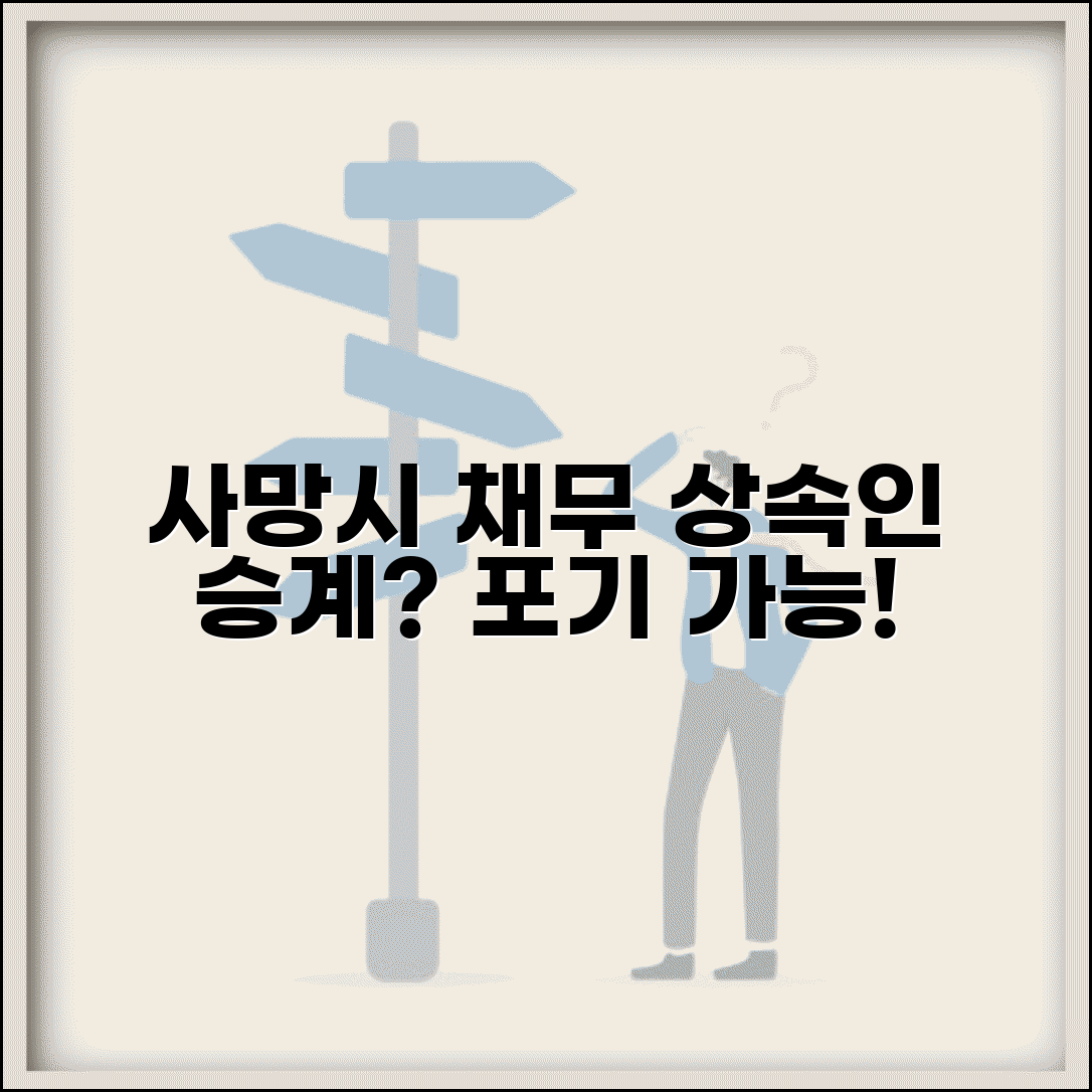 사망시 연체 채무 처리 | 채무자 사망시 상속인 채무 승계와 상속포기
