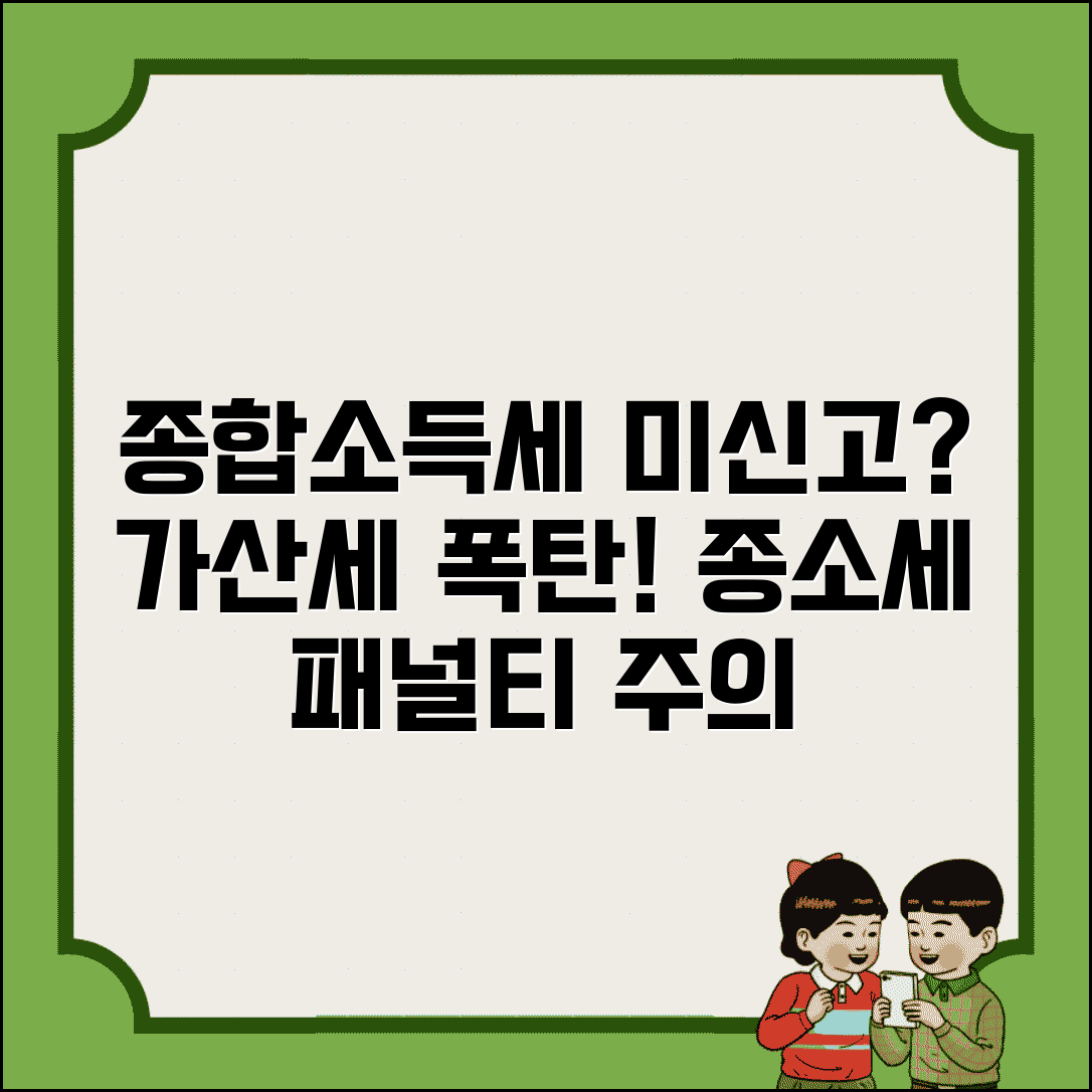 종합소득세 신고 안 하면 가산세 무신고 | 종소세 미신고 패널티