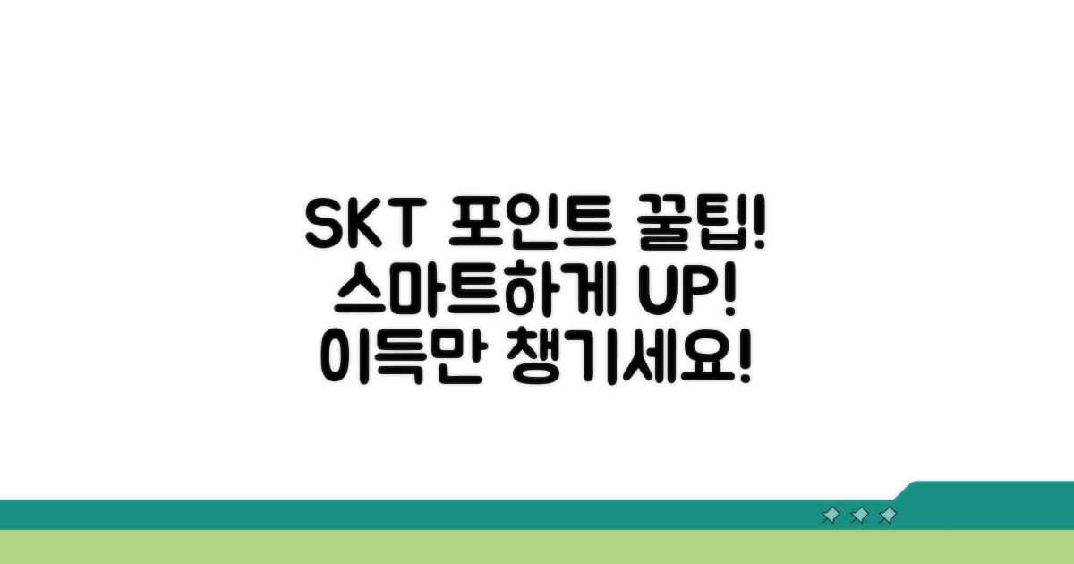 SKT 포인트, 스마트하게 활용하는 꿀팁