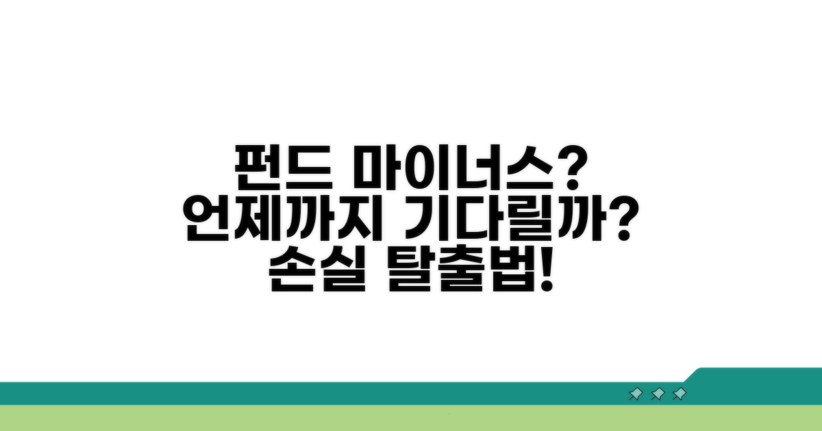 펀드 마이너스, 언제까지 기다릴까?
