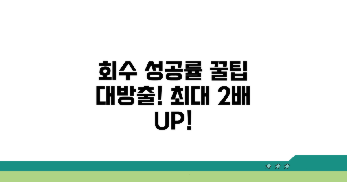 회수 성공률 높이는 꿀팁 모음