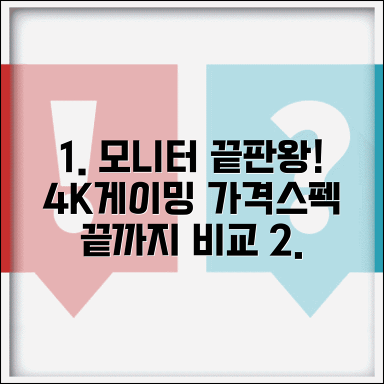 컴퓨터 모니터 가격 | 게이밍 모니터 추천 | 4K 모니터 가격 | 모니터 사양별 비교