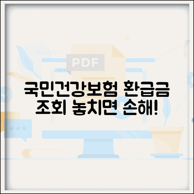 국민건강보험 환급금 조회 | 건보료 과납금 환급 확인방법