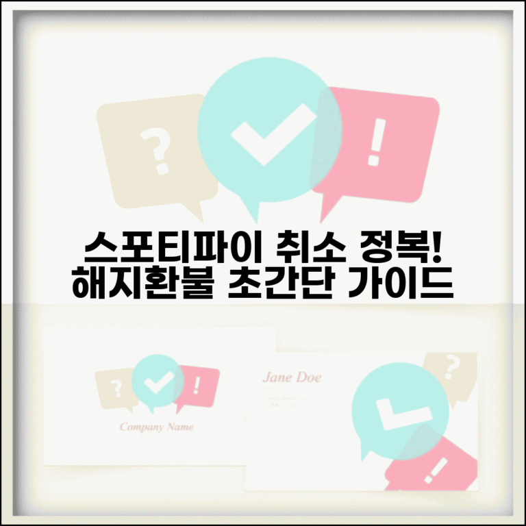 스포티파이 구독 취소하는 법 | 스포티파이 해지 환불 완벽정리