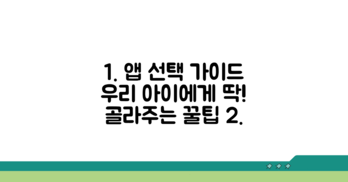 내 아이에게 맞는 앱 선택 가이드