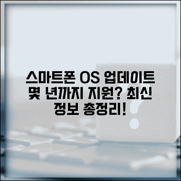스마트폰 업데이트 기간 몇 년 | 휴대폰 OS 업데이트 지원 기간
