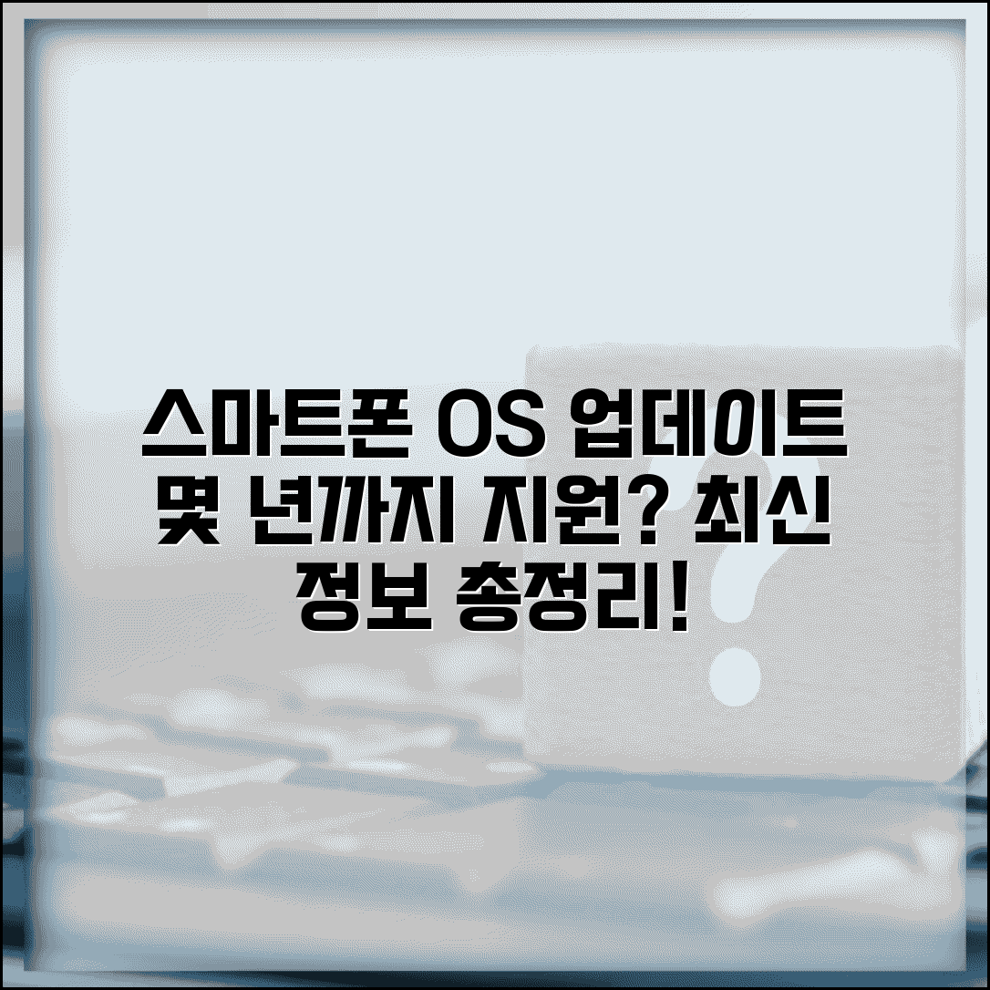 스마트폰 업데이트 기간 몇 년 | 휴대폰 OS 업데이트 지원 기간