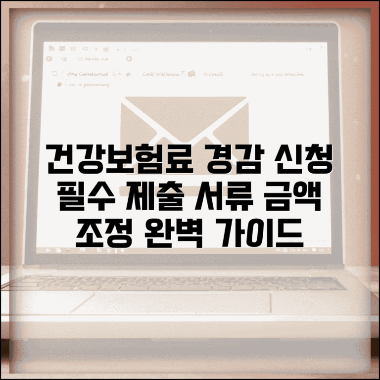 건강보험 금액조정 제출서류 | 보험료 경감 신청 시 필요 서류