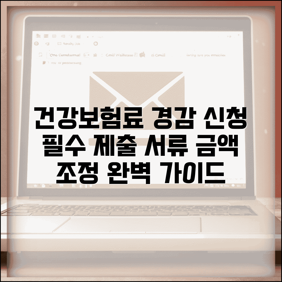 건강보험 금액조정 제출서류 | 보험료 경감 신청 시 필요 서류