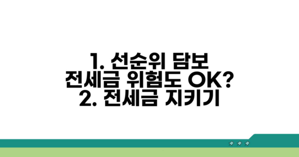 선순위 담보, 전세금 위험도 분석