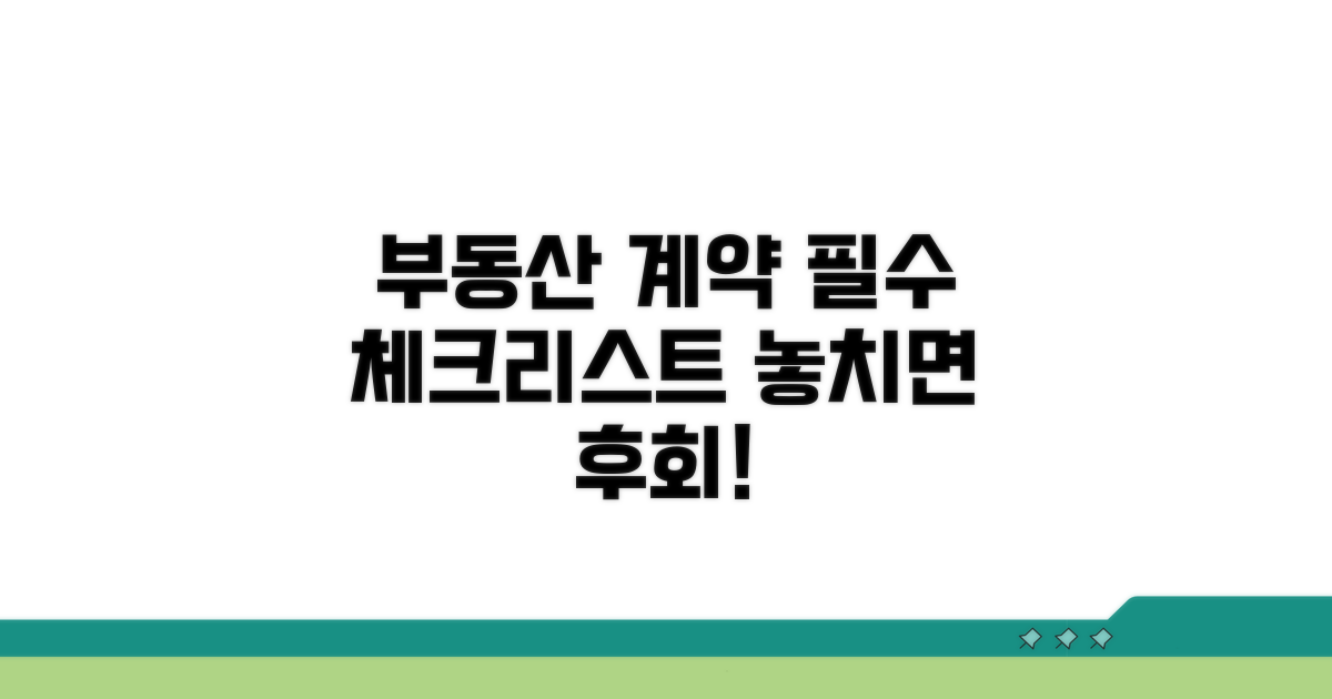 부동산 계약 시 꼭 알아둘 점
