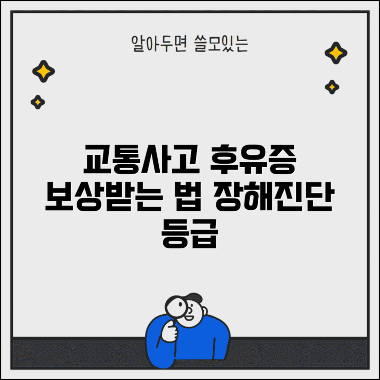 교통사고 후유증 인정 방법 | 후유장해 진단서 작성과 장해등급 인정 절차