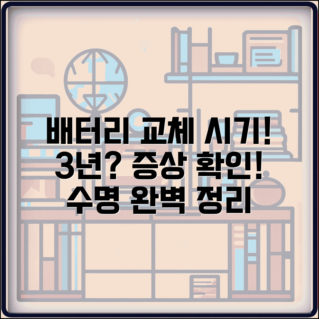 배터리 교체 시기 완벽정리 | 자동차 배터리 수명 3년 증상