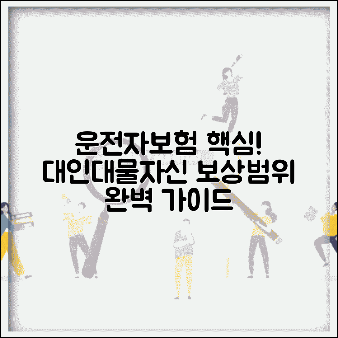 운전자보험 보상범위 대인 대물 자기신체 | 운전자보험 보장 내용 완벽 가이드