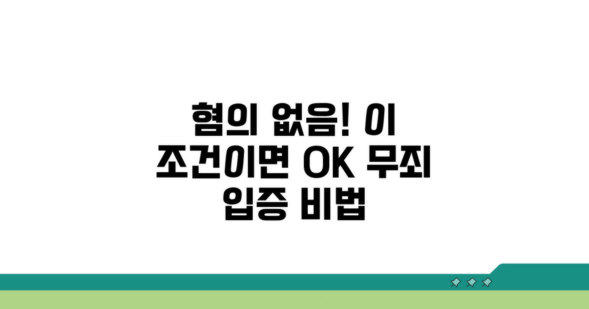 혐의 없음 처분받는 구체적 조건