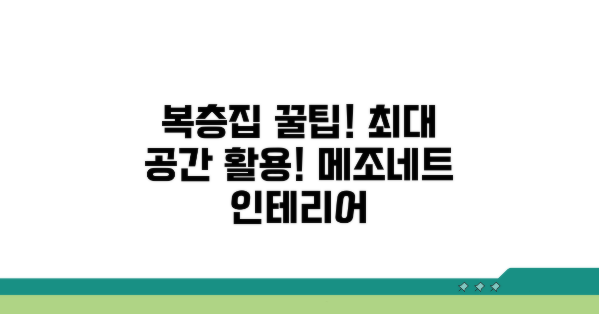 메조네트 장점 살리는 인테리어 팁