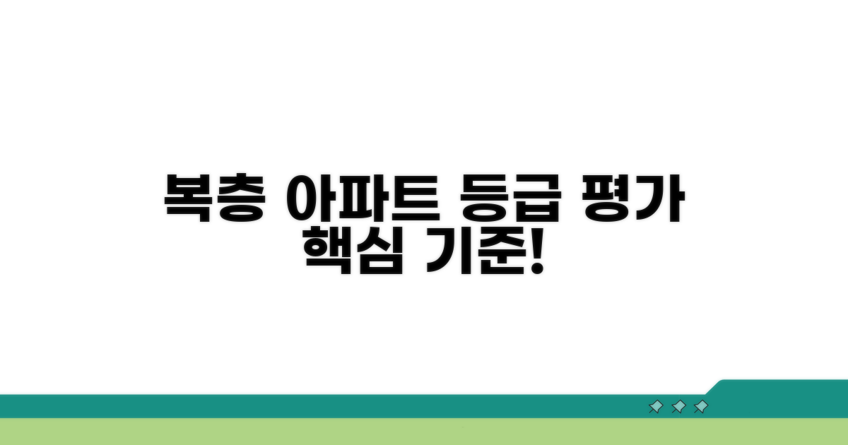 복층 아파트 등급 평가 기준 살펴보기