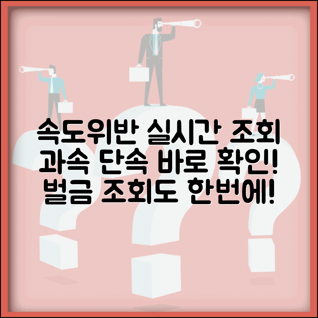 속도위반 실시간 조회 | 과속 단속 실시간 확인과 범칙금 조회
