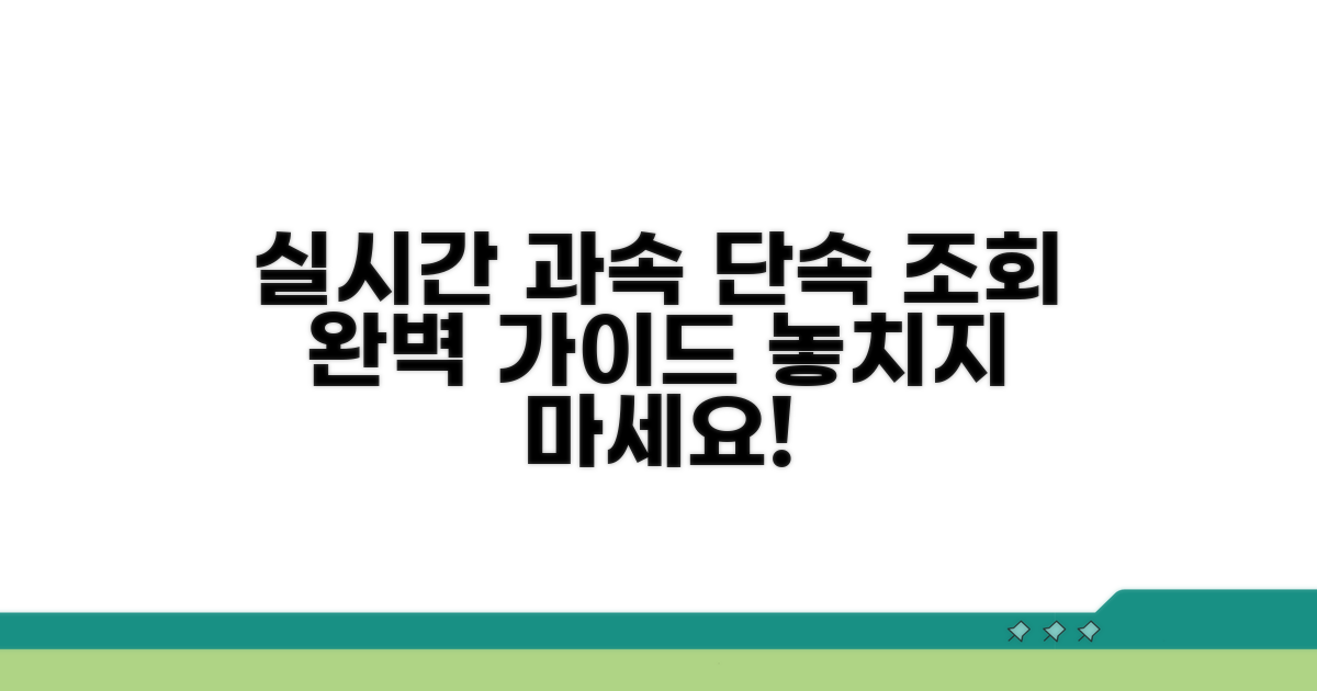 과속 실시간 조회 방법 알아보기