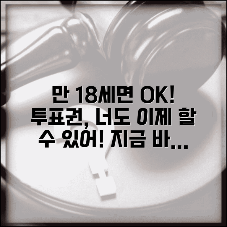 투표권 몇살부터 | 선거권 나이 만18세 투표 가능