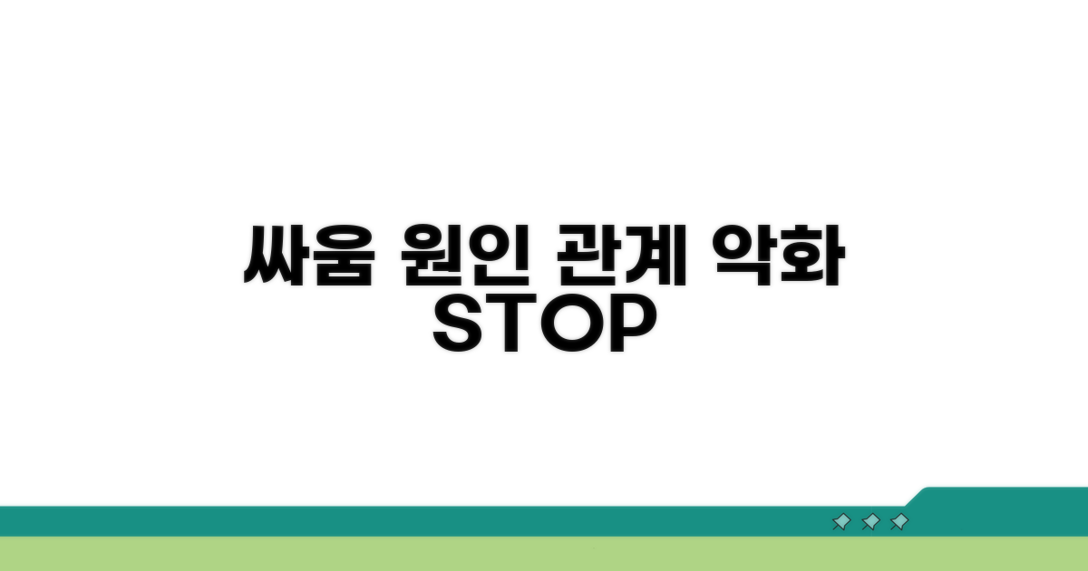 싸움 원인, 관계 악화 신호